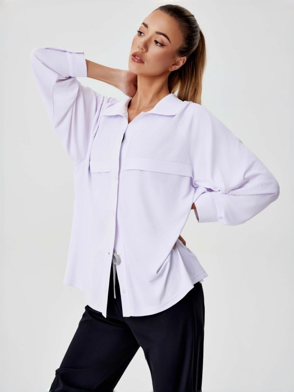 Flexvibe Women's Cool Touch Sun Protection Shirt, Thin UV Protection Quick Dry Outdoor Fitness Sports Jacket