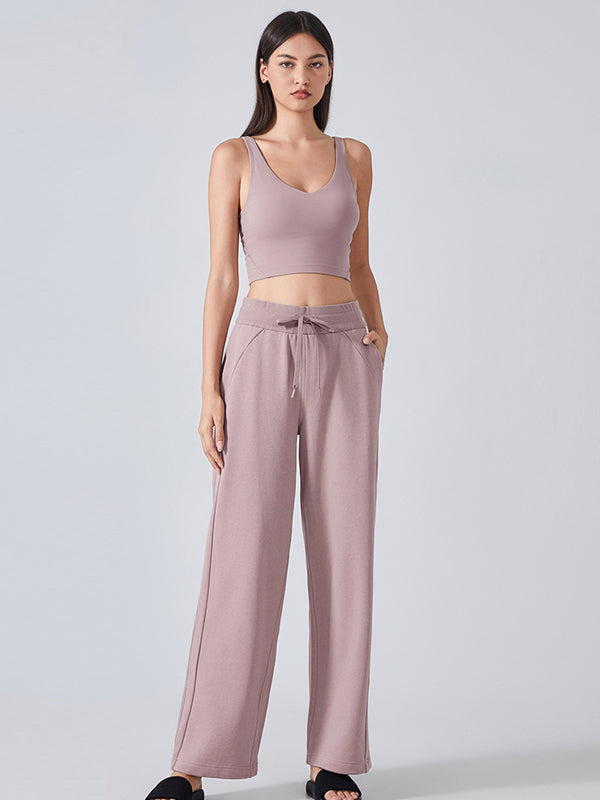 Flexvibe Autumn Winter Wide-Leg Pants - Cotton Blend Loose Casual Comfort | Women's