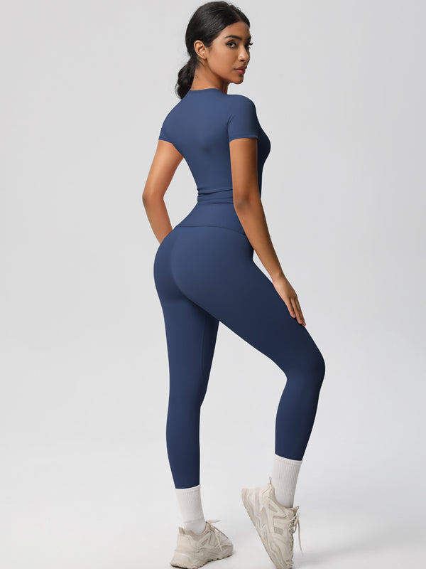 Flexvibe High-Waisted Stretchy Yoga Set - Double-Sided Brushed Versatile Athletic Wear