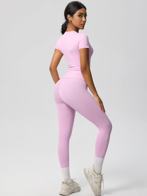 Flexvibe High-Waisted Stretchy Yoga Set - Double-Sided Brushed Versatile Athletic Wear