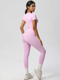 Flexvibe High-Waisted Stretchy Yoga Set - Double-Sided Brushed Versatile Athletic Wear