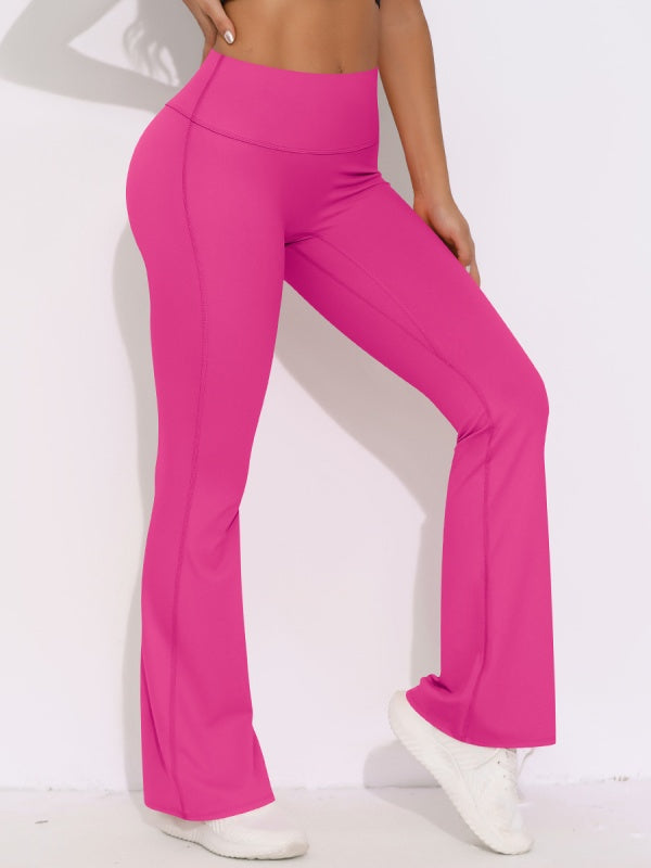 Flexvibe Butt Lifting Wide Leg Cropped Yoga Pants - High Waisted Moisture Wicking for Gym & Daily