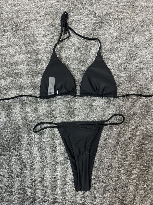 Flexvibe Sexy Thong Two-Piece Bikini - Removable Pads Beach Vacation Photo Suit