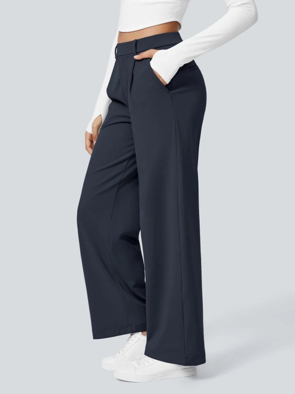 Flexvibe Casual Straight-Leg Pants, Loose & Slim-Fitting, Suitable for Commuting & Casual Occasions