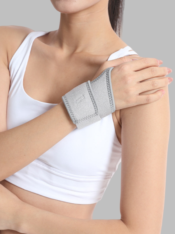 Flexvibe Wrap-Around Compression Wrist Strap - Unisex Sports Stabilizer for Workouts