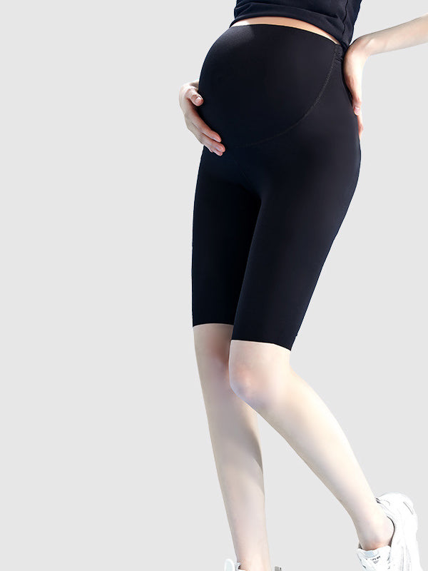Flexvibe Maternity Active Shorts Leggings - High Elastic Breathable Comfortable Pregnant Workout Wear