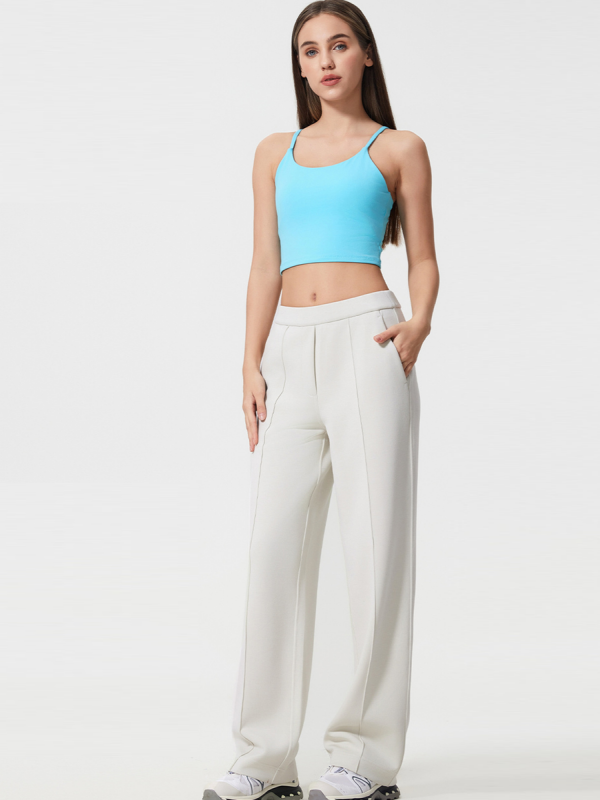 Flexvibe Straight Leg Athletic Pants - Stretchy Breathable Casual Daily Trousers