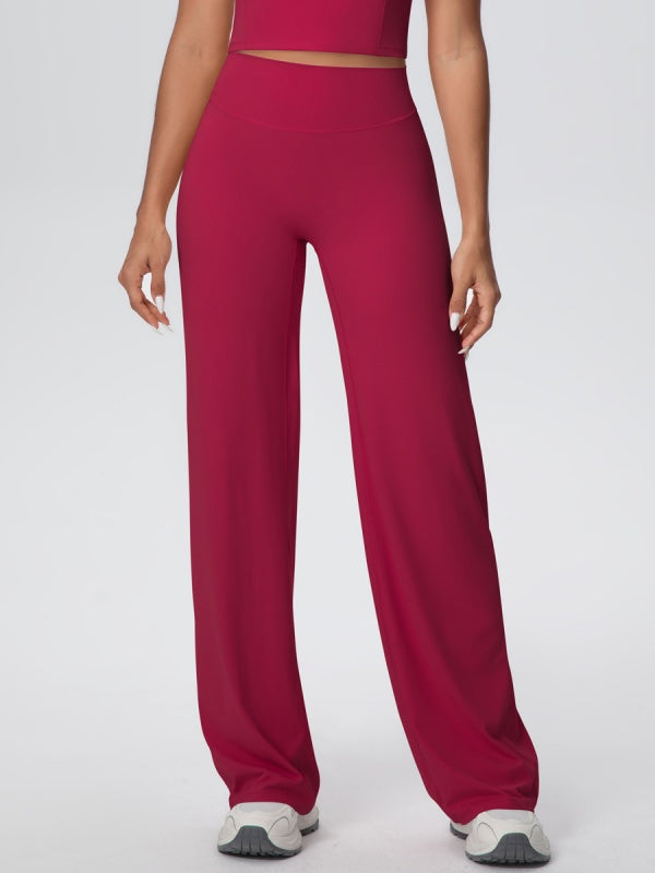 Flexvibe High Waisted Wide Leg Yoga Pants - Buttery Soft Tummy Control Inclusive Fit for Gym