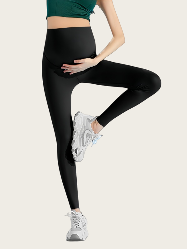 Flexvibe Maternity Elastic Thin Leggings - Breathable Comfortable Daily Wear for Pregnant Women