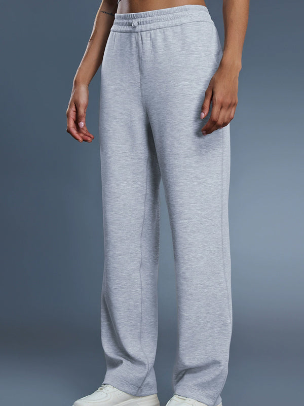 Flexvibe High Waisted Wide Leg Sweatpants Autumn Winter Butt Lifting Side Pockets Adjustable Buckle