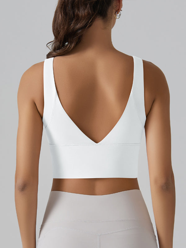 Flexvibe V Back Beauty Sports Bra Cloud Feel Breathable Sweat-Wicking