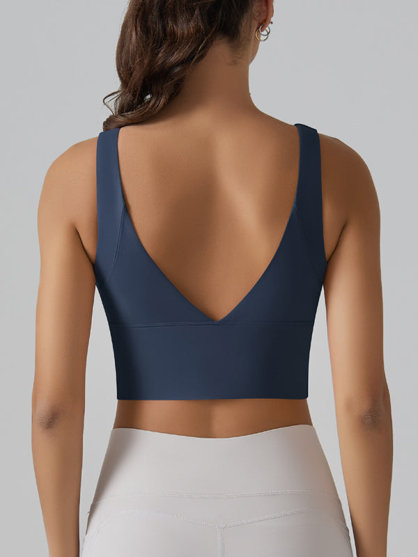 Flexvibe V Back Beauty Sports Bra Cloud Feel Breathable Sweat-Wicking