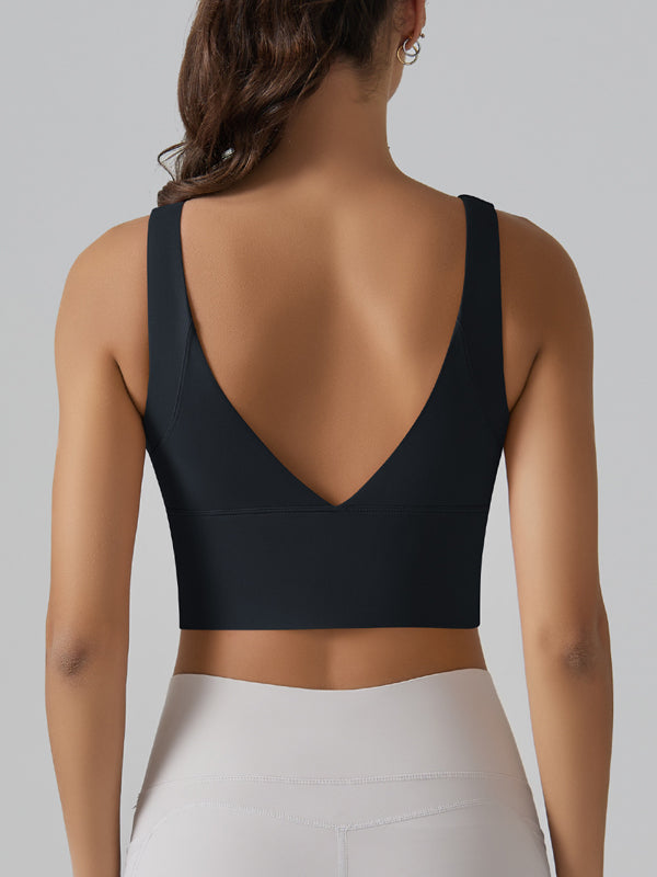Flexvibe V Back Beauty Sports Bra Cloud Feel Breathable Sweat-Wicking