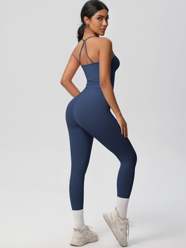 Flexvibe Stretchy High-Waisted Yoga Set - Double-Sided Brushed Versatile Athletic Wear