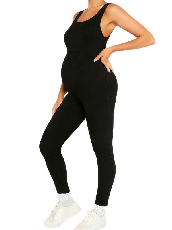Flexvibe Maternity Jumpsuit - Tummy Support High Elastic Comfortable Pregnancy Outfit