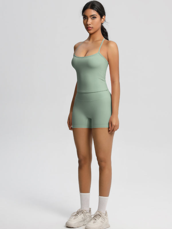 Flexvibe Stretchy High-Waisted Yoga Set - Double-Brushed Versatile Athletic Loungewear