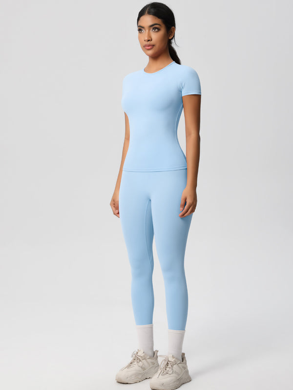 Flexvibe High-Waisted Stretchy Yoga Set - Double-Sided Brushed Versatile Athletic Wear
