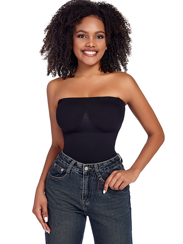 Flexvibe Removable Strap Tummy Control Bodysuit - High Stretch 3D Bust Support Shaping S-3XL