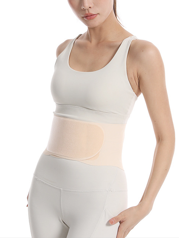 Flexvibe Dual Conical Sports Lumbar Belt - Thin Invisible Adjustable Velcro Sedentary Support