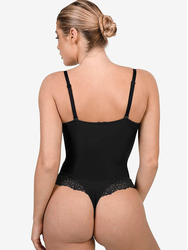 Flexvibe Lace Tummy Control Bodysuit - Breathable Butt Lift Elastic Shapewear for Women Daily/Party
