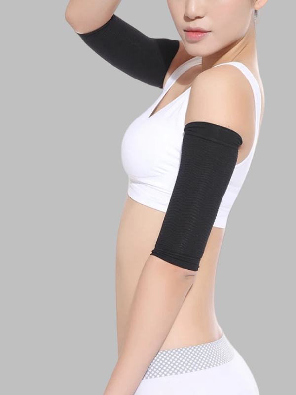 Flexvibe Arm Shaping Compression Sleeve - Elbow Support Breathable Yoga Workout Armwear