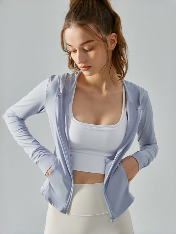 Flexvibe Women's Original Yarn Cool Touch Sun Protection Clothing, Thin Ice Silk Slim Fit UV Protection Long Sleeve Sunscreen Jacket for Summer