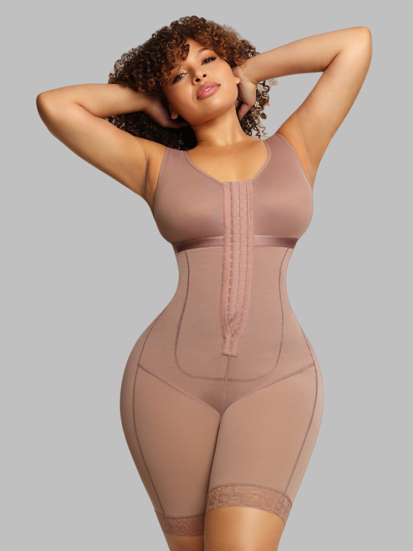 Flexvibe Open-Crotch Sleeveless Bodysuit XS-3XL - Seamless Full Body Shaping