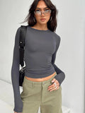 Flexvibe Slim Fit Crew Neck Undershirt Stretch Skin-Friendly Breathable Tee
