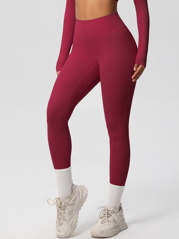 Women’s High Waisted Brushed Yoga Leggings – Buttery Soft Worko
