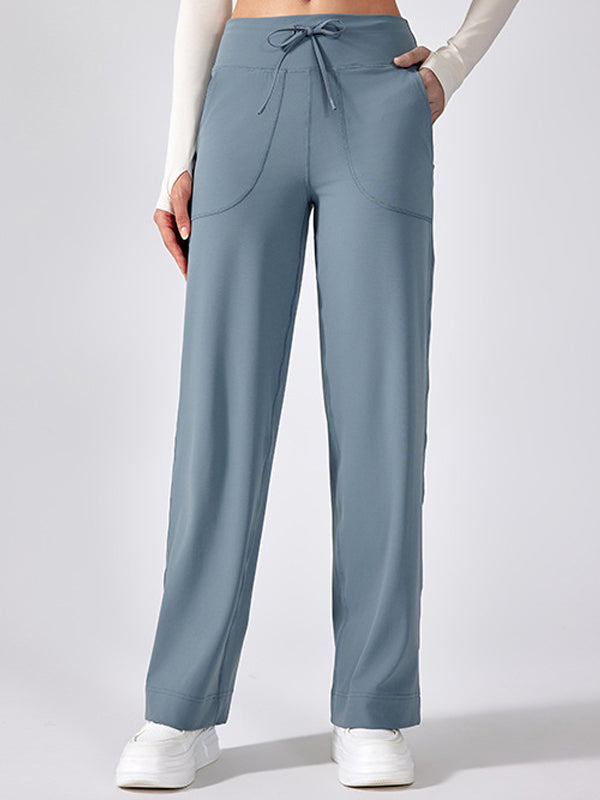Flexvibe Non-Slip High-Waisted Yoga Pants - Straight-Leg Soft Breathable Workout & Lounge Pants