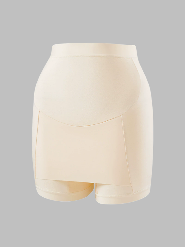 Flexvibe Summer Thin Maternity High Waist Safety Shorts, Antibacterial Crotch, Breathable & Belly Support Pregnancy Leggings