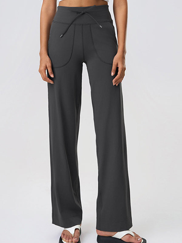 Flexvibe Non-Slip High-Waisted Yoga Pants - Straight-Leg Soft Breathable Workout & Lounge Pants