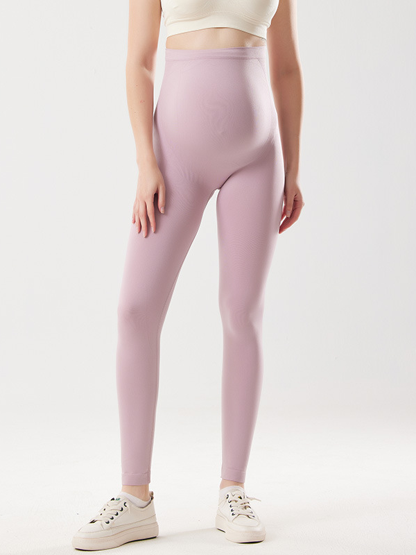 Flexvibe High-Waisted Maternity Yoga Pants - Belly Support High-Elastic Seamless Wear