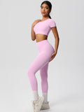 Flexvibe High-Waisted Stretchy Yoga Set - Double-Sided Brushed Versatile Athletic Wear