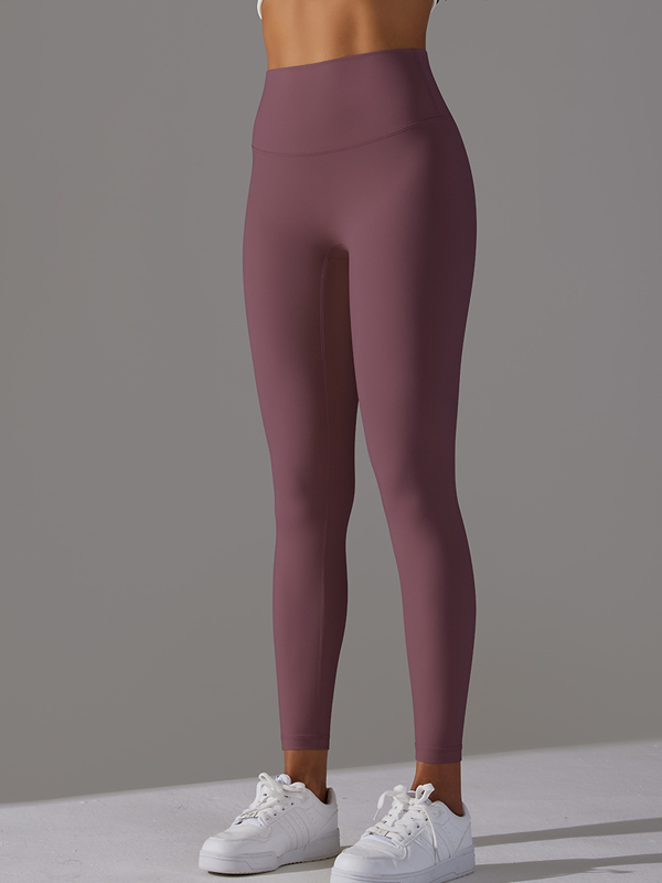 Flexvibe High Waisted Barely There Yoga Capris - Double-Sided Brushed Tummy Control Breathable