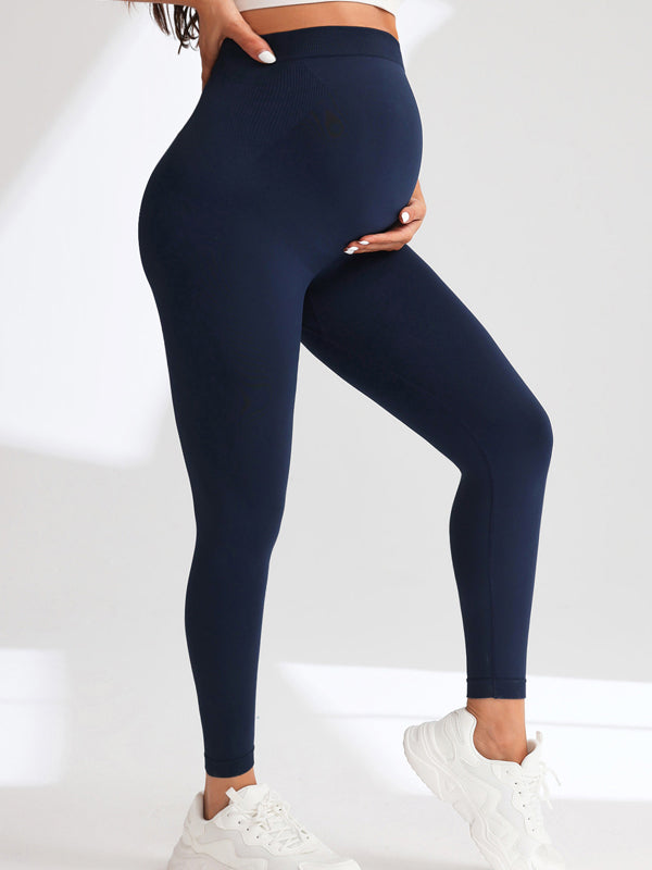 Flexvibe  Maternity High-Waist Yoga Pants - Soft Elastic Breathable Tummy Support Yoga Wear