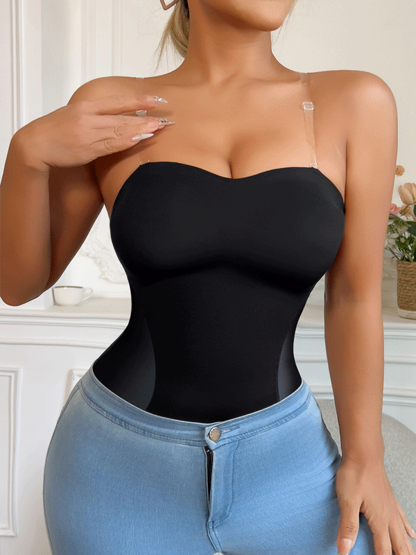 Flexvibe Seamless Lace Shapewear Bodysuit - Tummy Control Confident Daily Wear