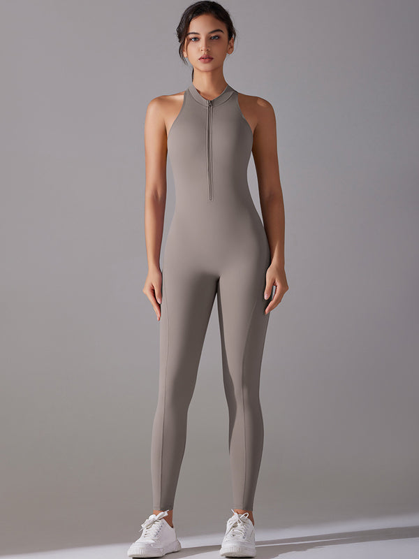 Flexvibe Breathable Stretchy Yoga Bodysuit - Barely-There Backless Versatile Athletic Wear