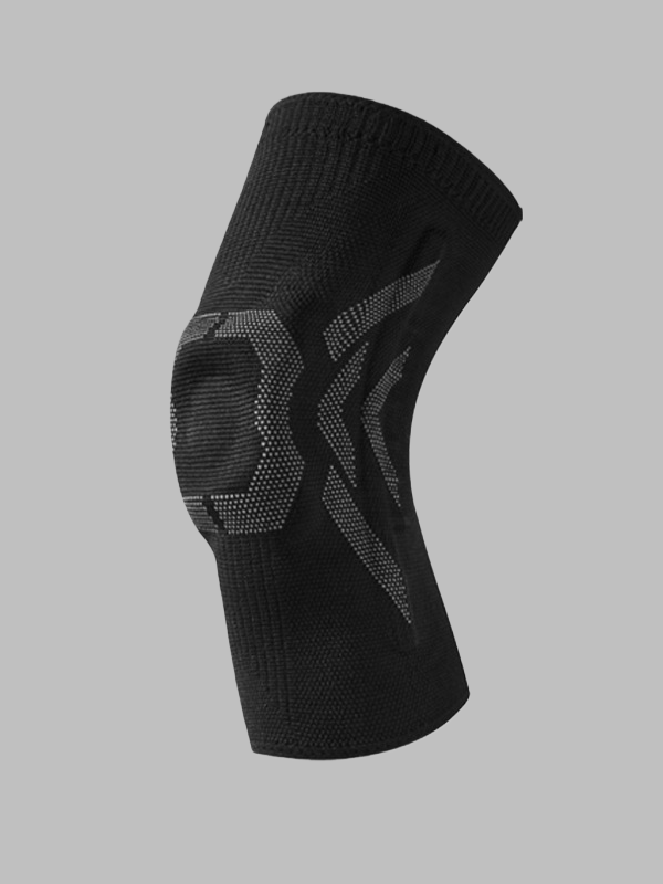 Flexvibe Sports Knee Support Sleeve - Silicone Patella Protection for Badminton Running Fitness