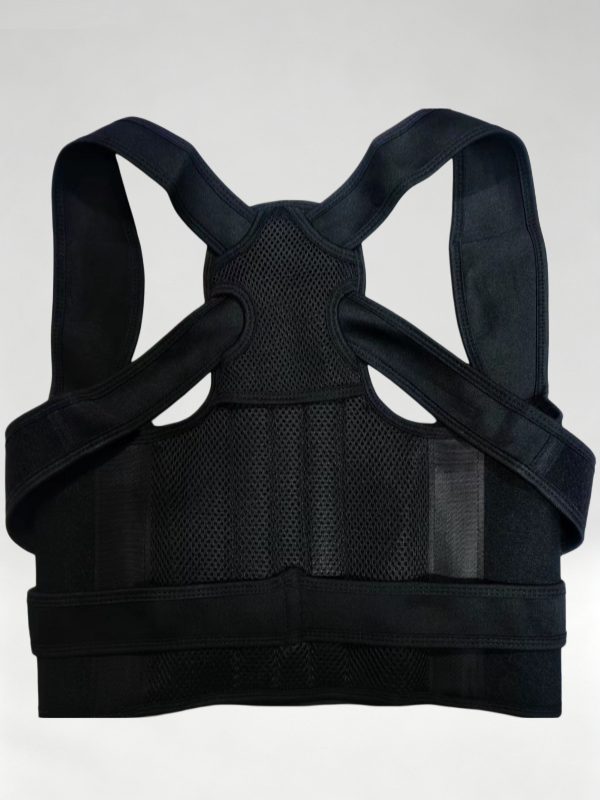 Flexvibe Adjustable Posture Corrector, Breathable Back Support for Spine & Shoulder Alignment