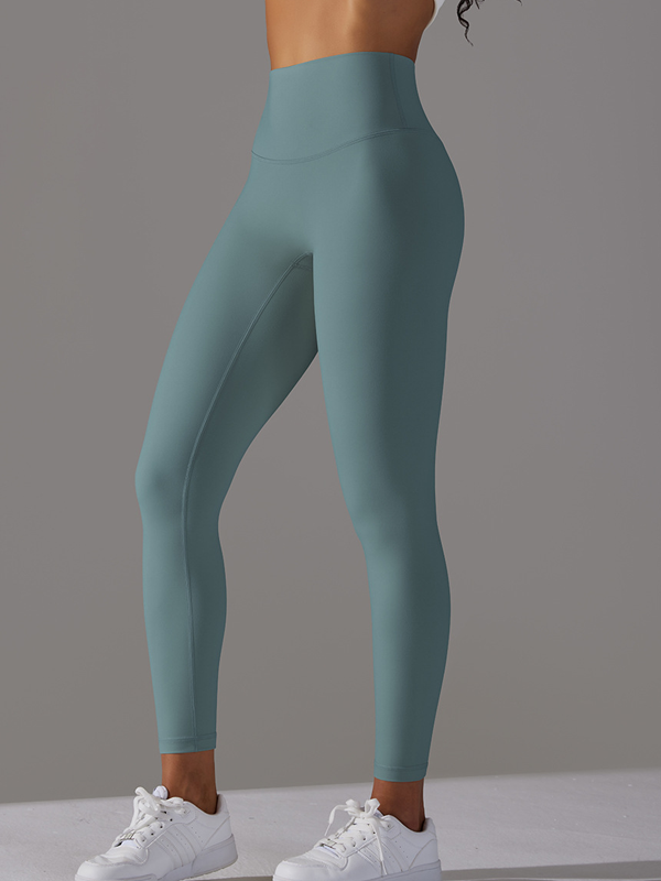 Flexvibe High Waisted Barely There Yoga Capris - Double-Sided Brushed Tummy Control Breathable