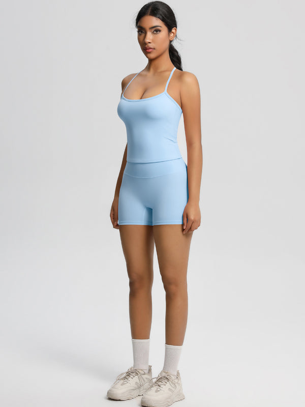 Flexvibe Stretchy High-Waisted Yoga Set - Double-Brushed Versatile Athletic Loungewear
