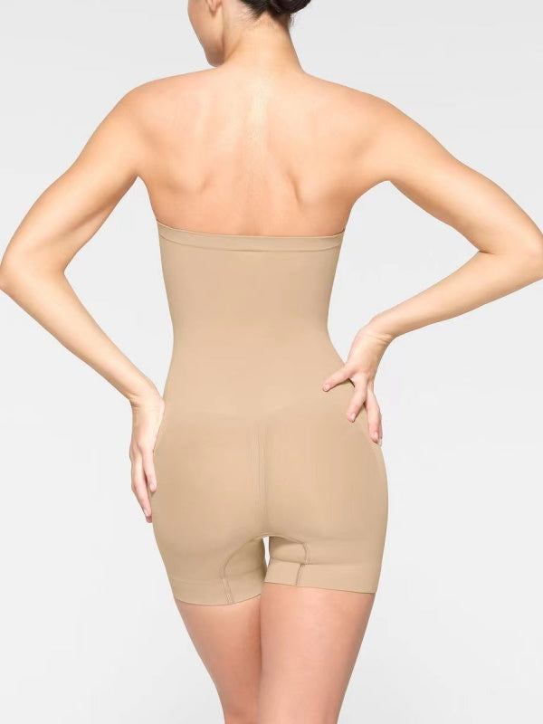 Flexvibe Removable Strap Tummy Control Bodysuit - High Stretch 3D Bust Support Shaping S-3XL