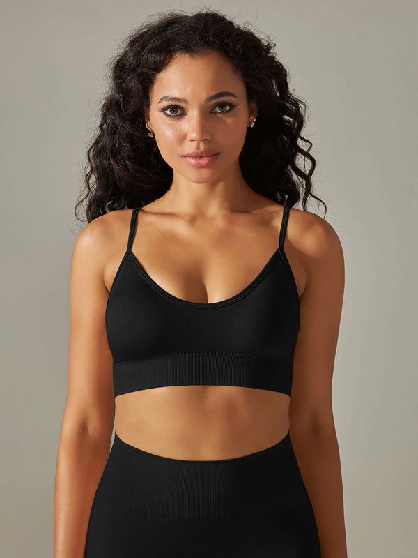 Flexvibe Seamless Sports Bra Wireless Back Beautifying High Elastic Breathable