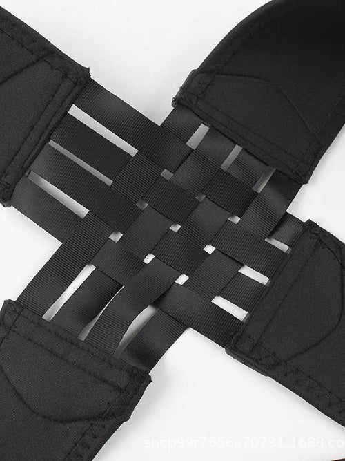 Flexvibe Adjustable Posture Support Back Brace in Black