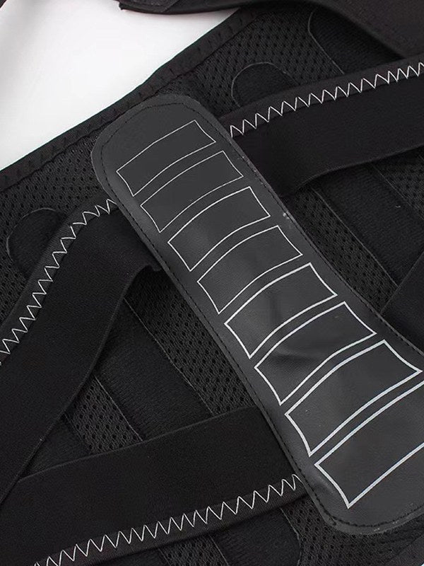 Flexvibe Adjustable Posture Support Back Brace in Black