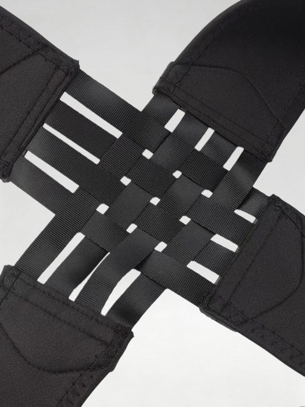 Flexvibe Adjustable Posture Support Back Brace in Black