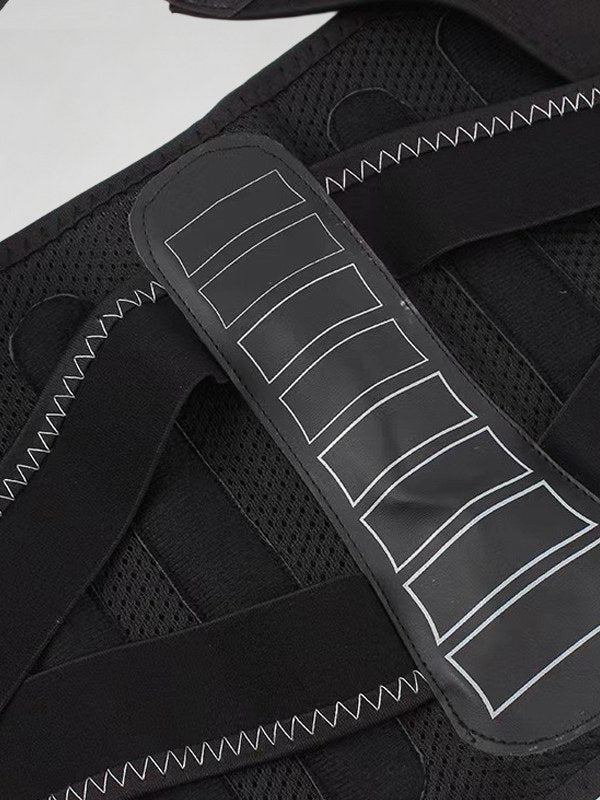 Flexvibe Adjustable Posture Support Back Brace in Black