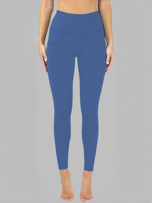 Flexvibe Pouch High-Waisted Yoga Pants Leopard Print Milk Silk Capri Bare