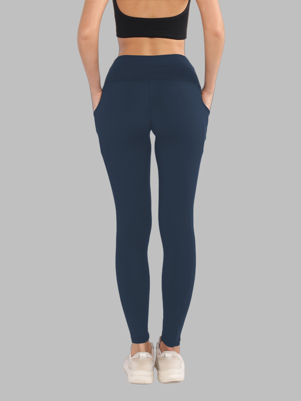 Flexvibe Pouch High-Waisted Yoga Pants Leopard Print Milk Silk Capri Bare